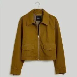 NWOT Madewell cropped chino 100% cotton jacket